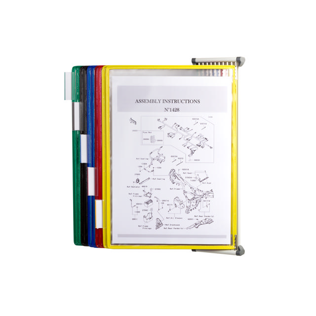 Tarifold Metal Wall Document Display System, A4, 10 Pockets