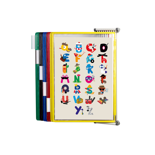 Tarifold Metal Wall Document Display System, A4, 10 Pockets