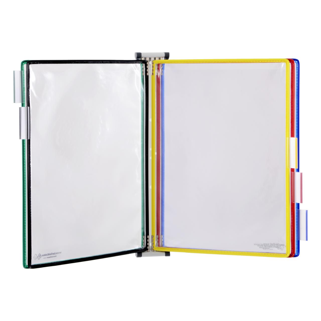 Tarifold Metal Wall Document Display System, A4, 5 Pockets