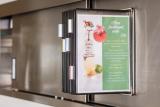 Tarifold Antimicrobial Stainless Steel Wall Document Display System, A4, 10 Pockets