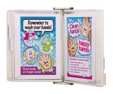 Tarifold Antimicrobial Magnetic Wall Document Display System, A4, 10 Pockets