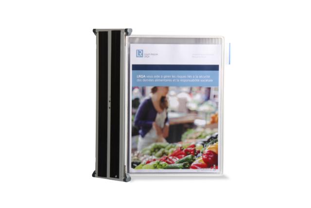 Tarifold Antimicrobial Magnetic Wall Document Display System, A4, 10 Pockets