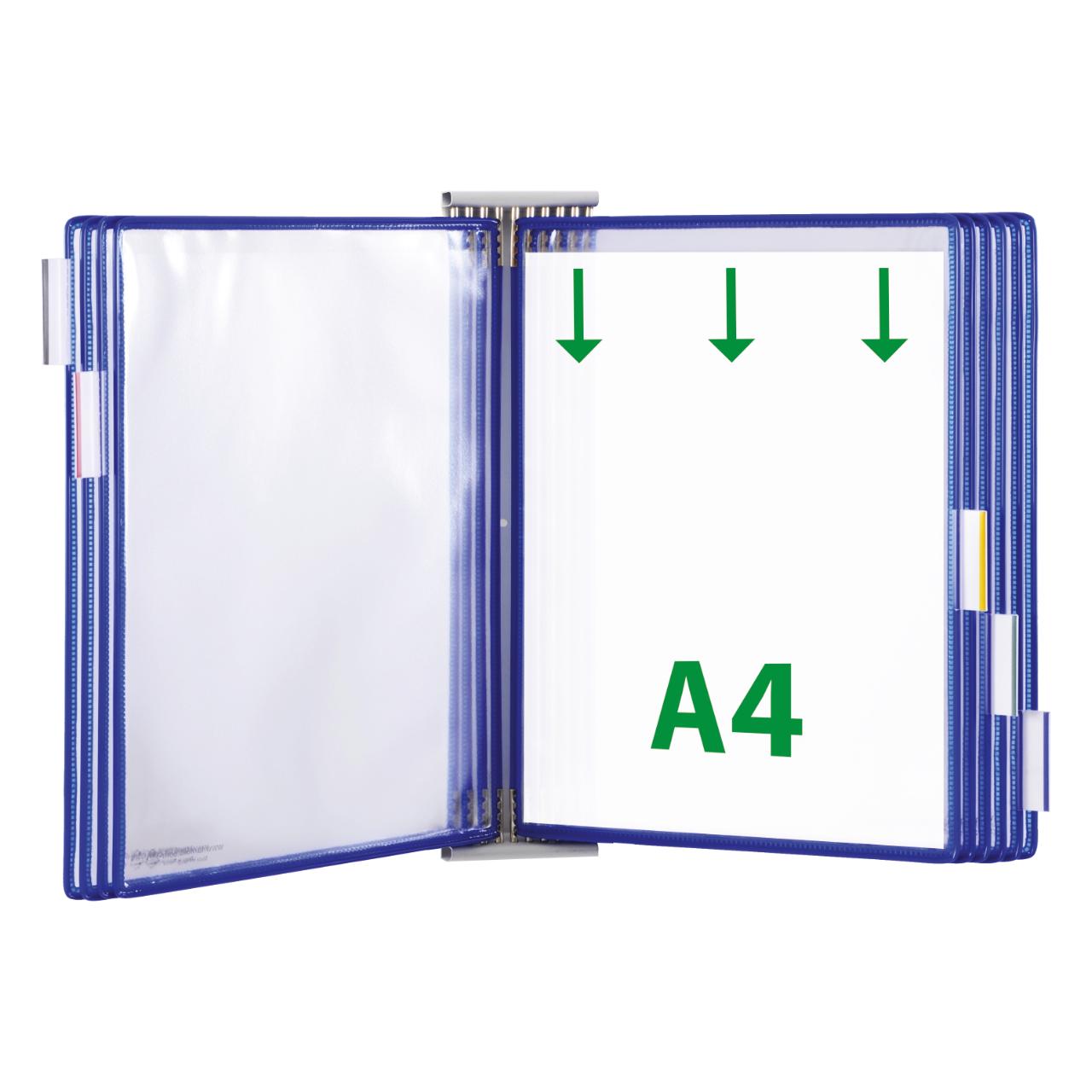 Tarifold Metal Wall Document Display Extension Kit, A4, 10 Pockets