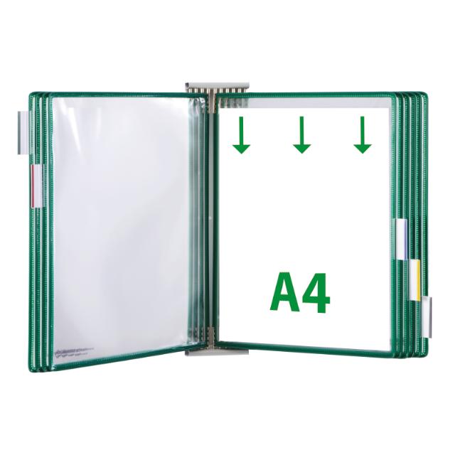 Tarifold Metal Wall Document Display Extension Kit, A4, 10 Pockets