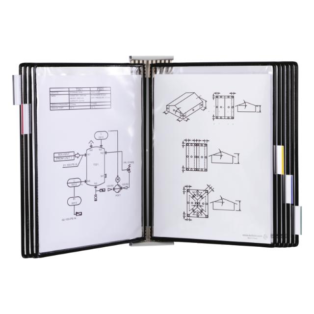 Tarifold Metal Wall Document Display Extension Kit, A4, 10 Pockets