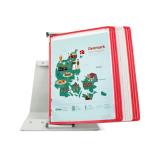 Tarifold Metal Desk Document Display System, A4, 10 Pockets, Denmark Colours