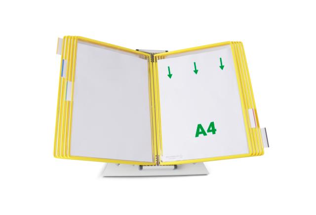 Tarifold Metal Desk Document Display System, A4, 10 Pockets