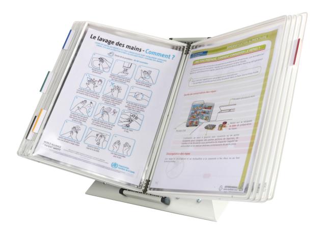 Tarifold Antimicrobial Desk Document Display System, A4, 10 Pockets