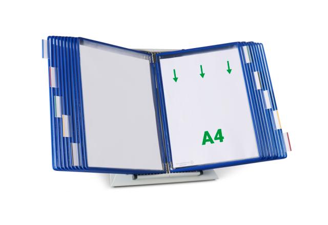 Tarifold Metal Desk Document Display System, A4, 20 Pockets