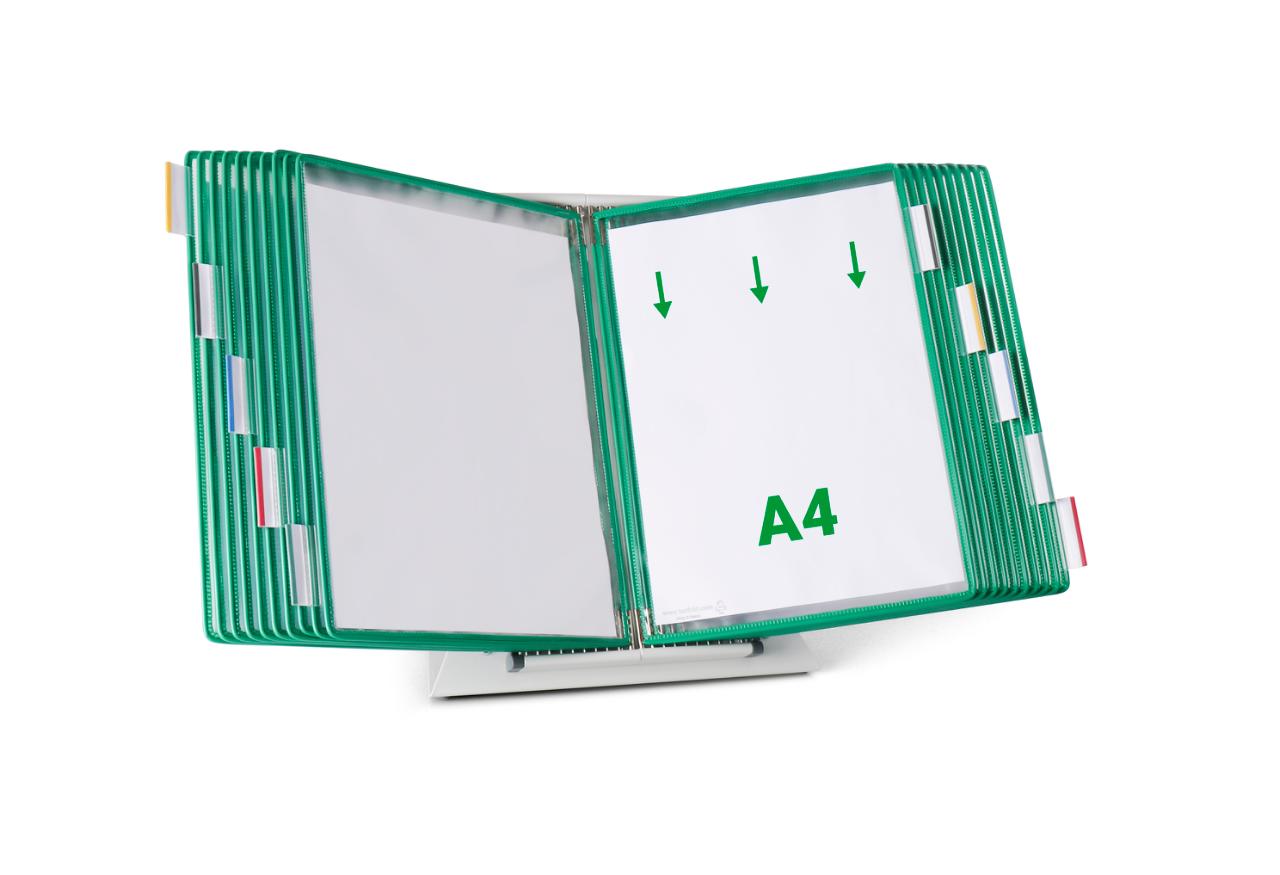 Tarifold Metal Desk Document Display System, A4, 20 Pockets