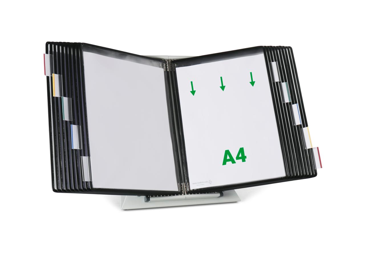 Tarifold Metal Desk Document Display System, A4, 20 Pockets