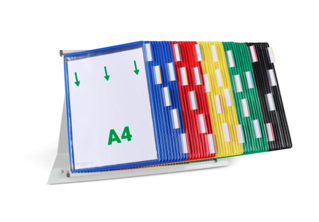 Tarifold Metal Desk Document Display System, A4, 50 Pockets