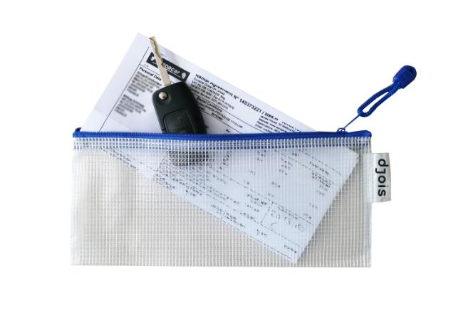 Zipper Storage Bag, Cheque Book Size