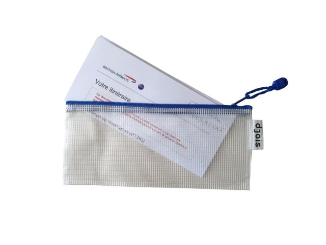 Zipper Storage Bag, Cheque Book Size