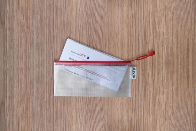 Zipper Storage Bag, Cheque Book Size