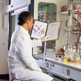 Desk Column for Document Display Systems, for 10 to 20 Pockets