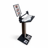 Glove dispenser without waste bin – floor-standing model
