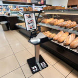 Glove dispenser without waste bin – floor-standing model