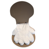 Disposable gloves for glove dispensers – 6-finger