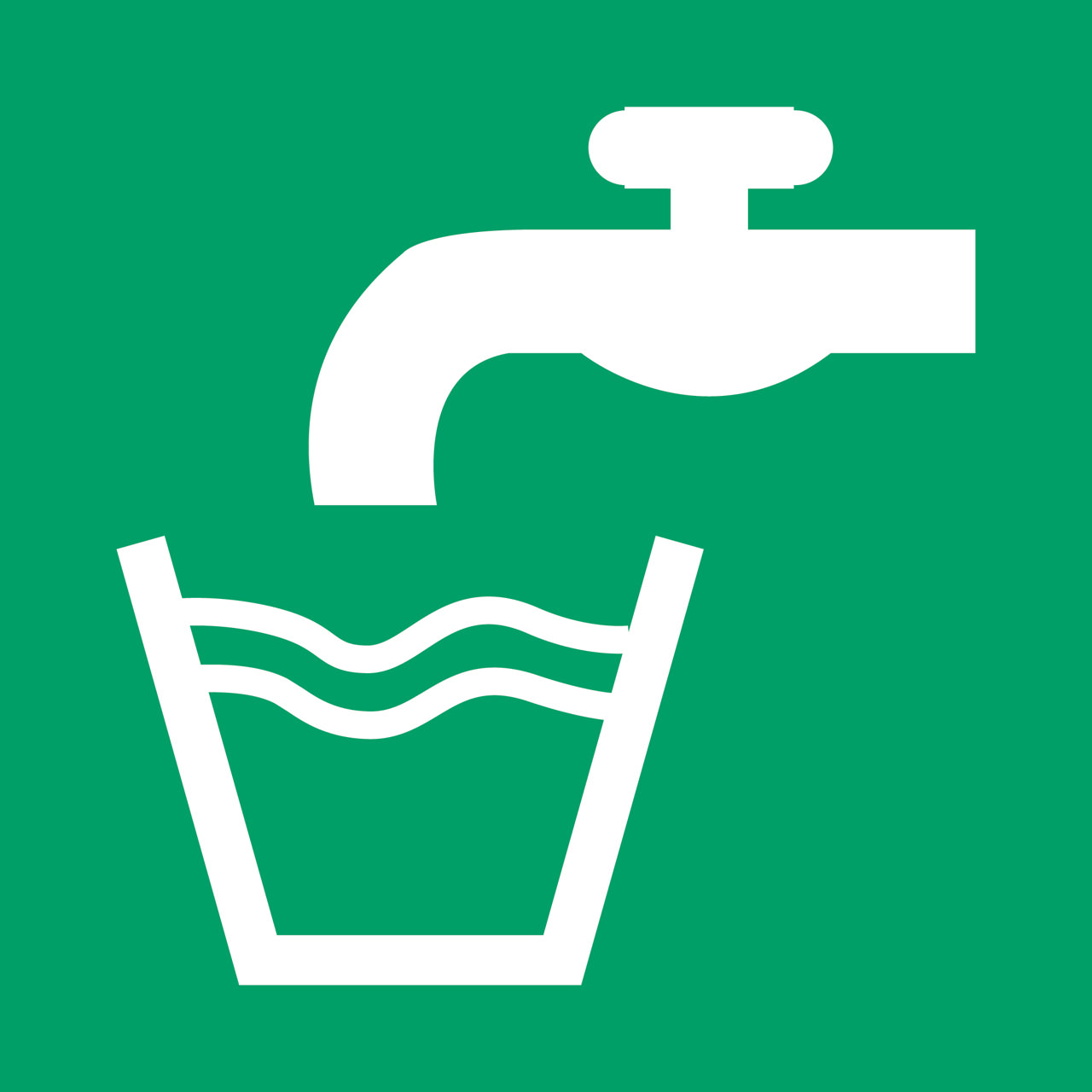 Safety Sign Drinking Water, 300 x 300 mm