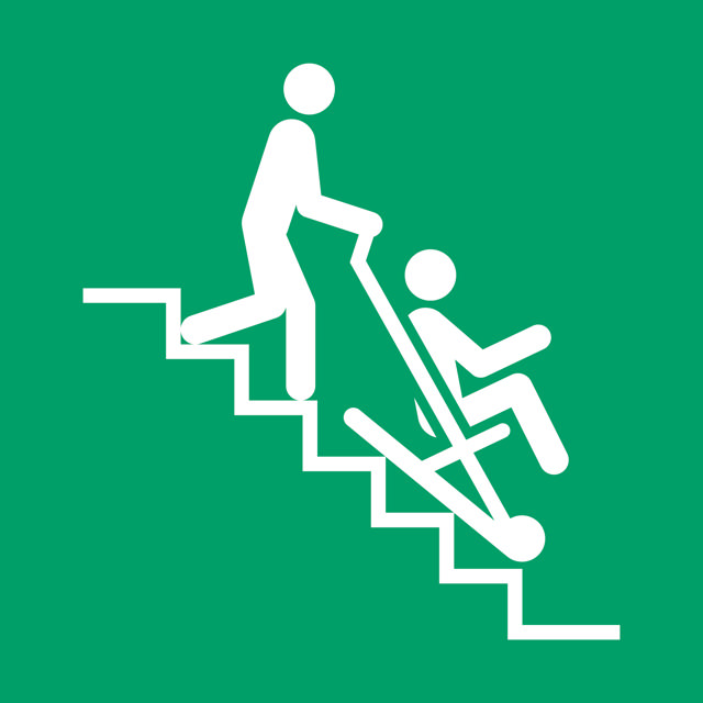 Safety sign Evacuation chair, 200 x 200 mm