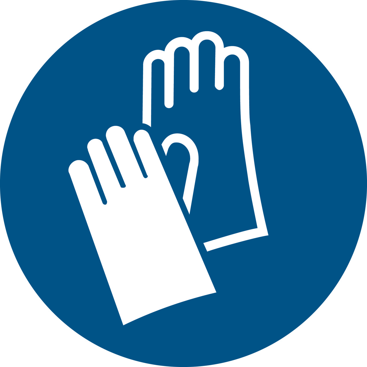 Safety Sign Wear Protective Gloves, 300 mm