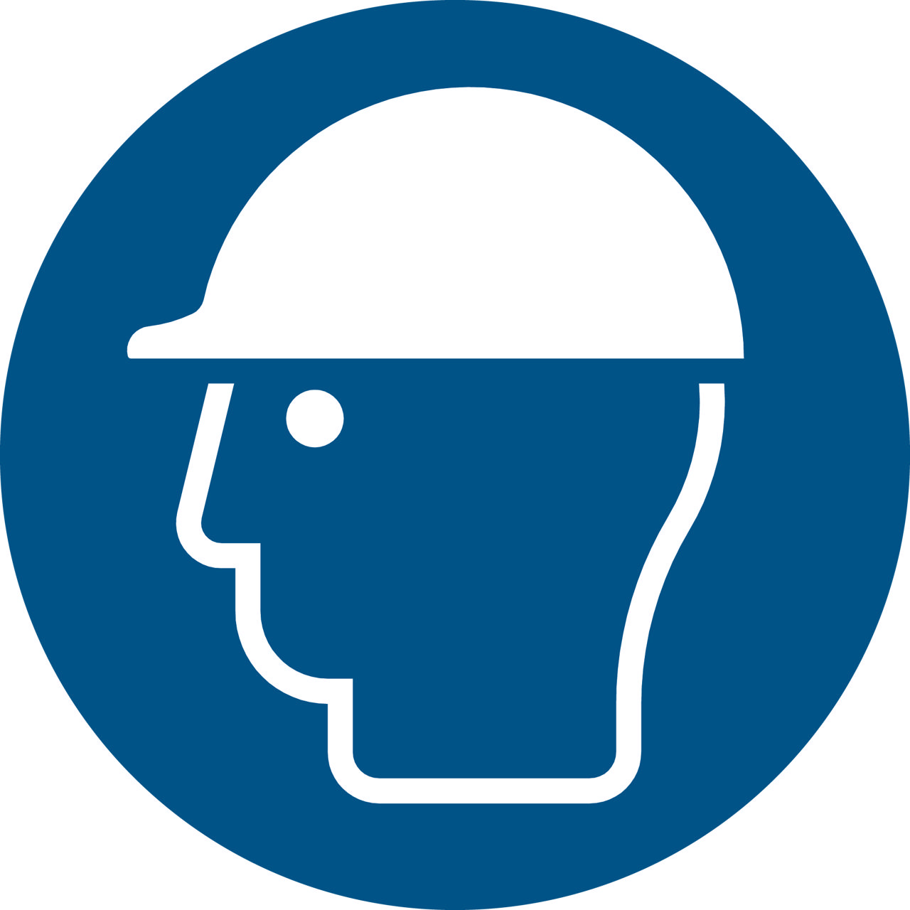 Safety Sign Wear Head Protection, 100 mm