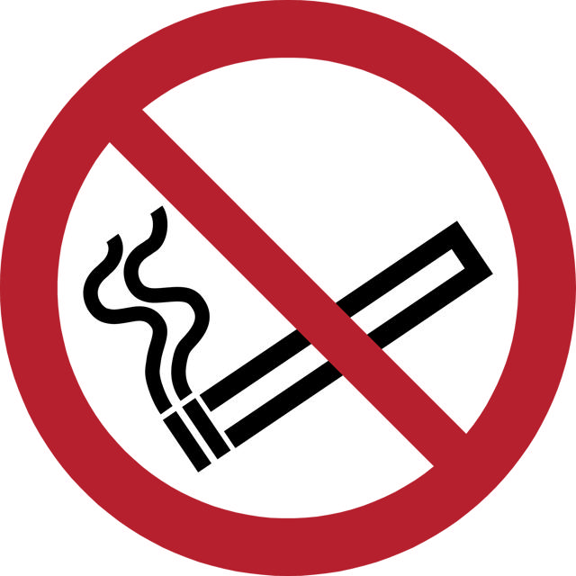 Safety Sign No Smoking, 200 mm