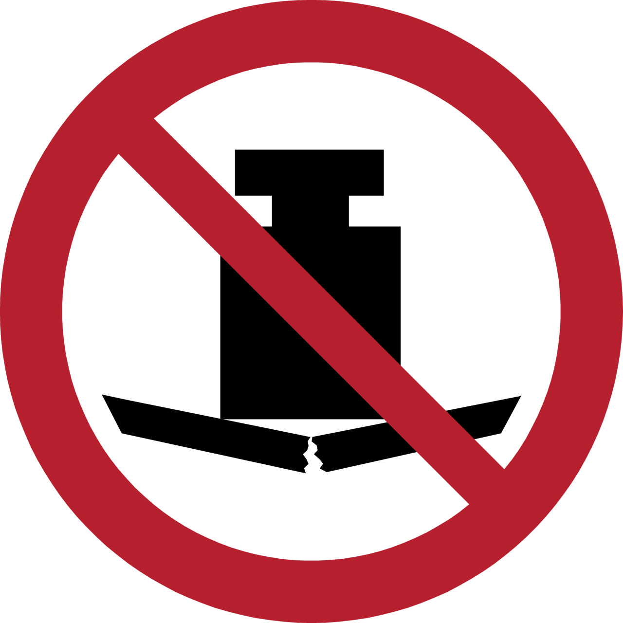 Safety Sign No Heavy Load, 100 mm