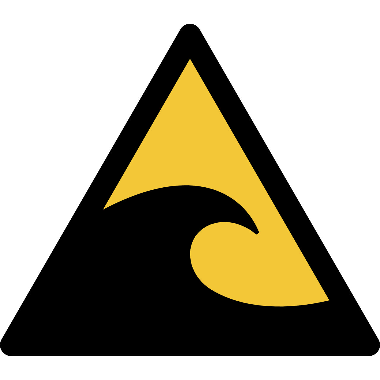 Safety Sign Warning Tsunami Hazard Zone, 150 x 133 mm