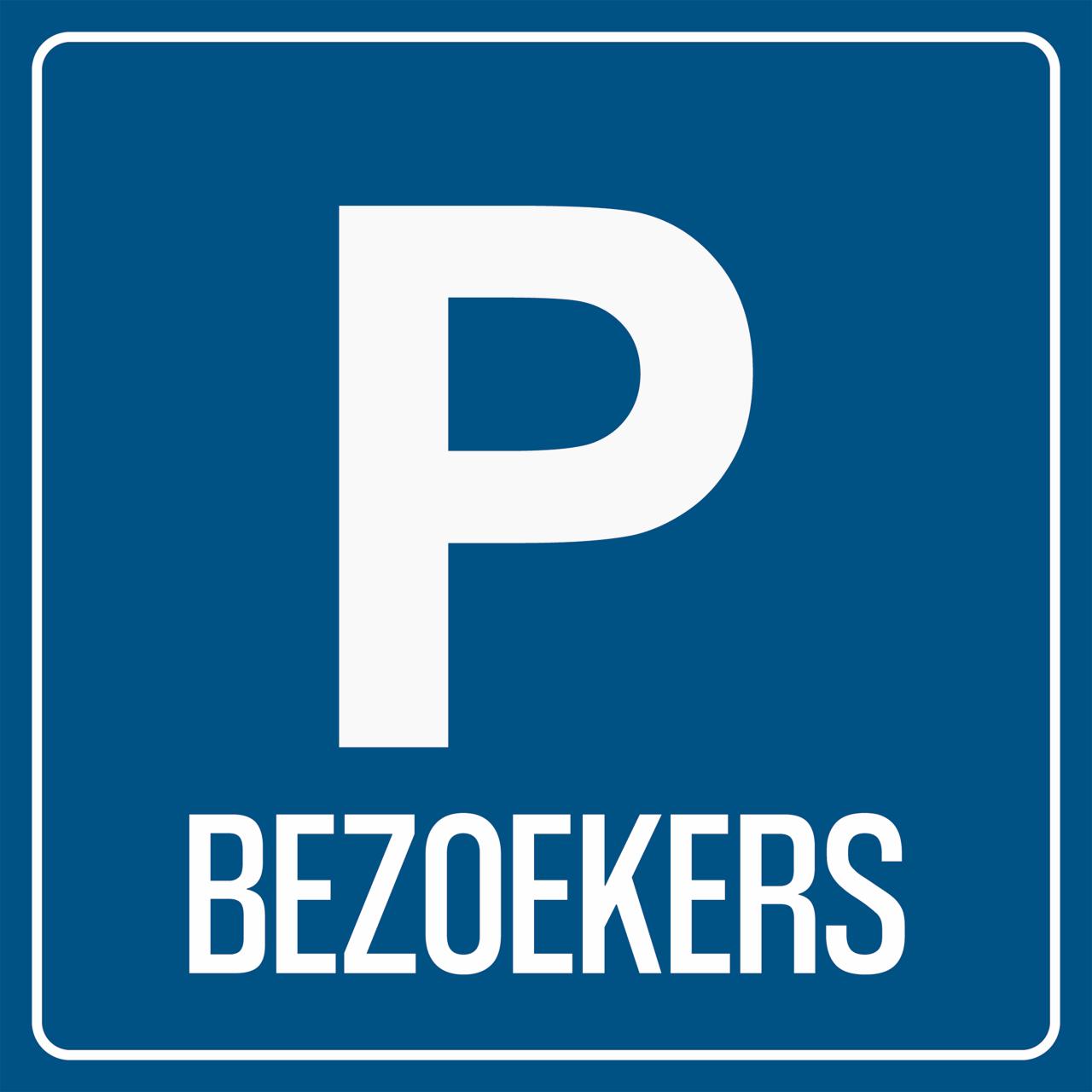 Parking for Visitors Sign, 100 x 100 mm