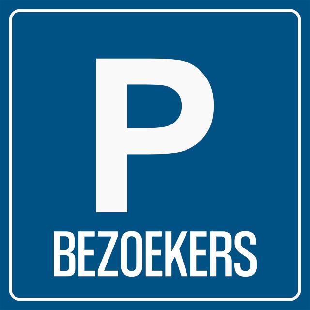 Parking for Visitors Sign, 150 x 150 mm