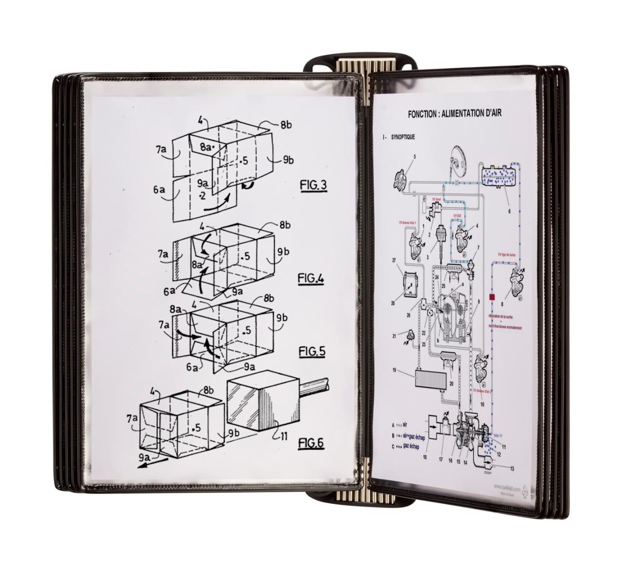 Tarifold Pro Wall Document Display System, A4, 10 Pockets