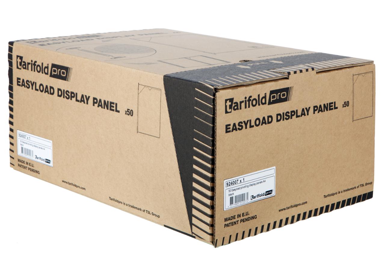 Tarifold Pro Easy Load Pivoting Pocket, A4, PP, Top Left Side Corner Loading