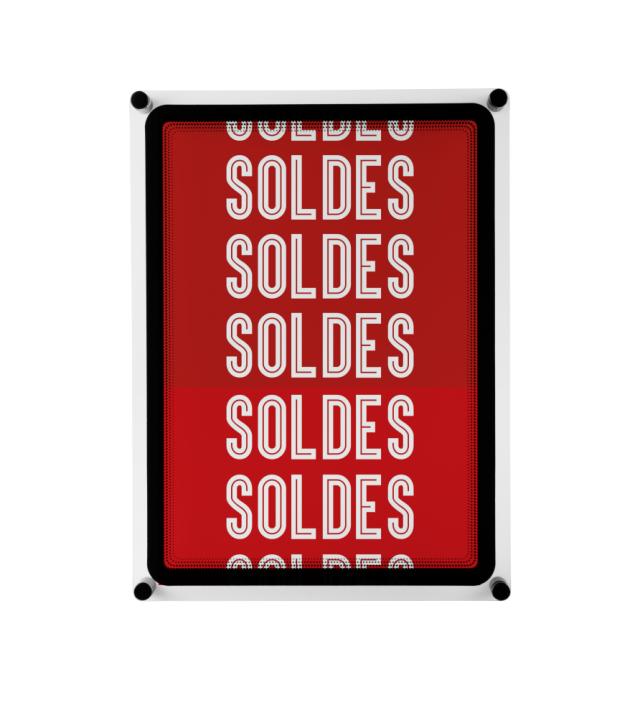 Acrylic Wall Sign Holder with A4 Magneto Frame Display Pocket, Portrait/Landscape