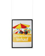 Hanging Acrylic Sign Holder with A1 Magneto Frame Display Pocket, Double-sided, Portrait/Landscape