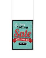 Hanging Acrylic Sign Holder with A1 Magneto Frame Display Pocket, Double-sided, Portrait/Landscape