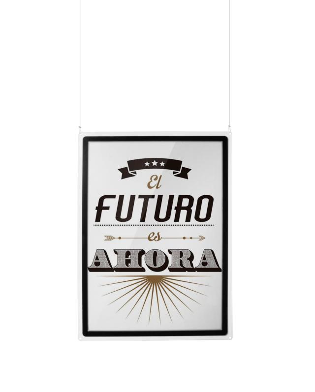 Hanging Acrylic Sign Holder with A1 Magneto Frame Display Pocket, Double-sided, Portrait/Landscape