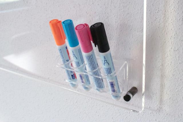 Acrylic Adhesive Marker Pen Holder for 4 Markers