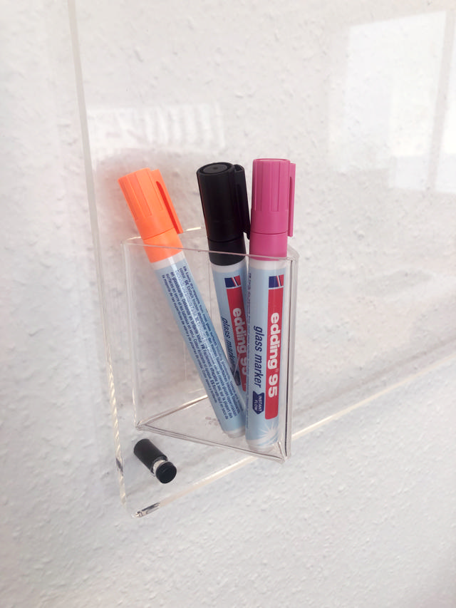 Acrylic Adhesive Marker Pen Holder Cup