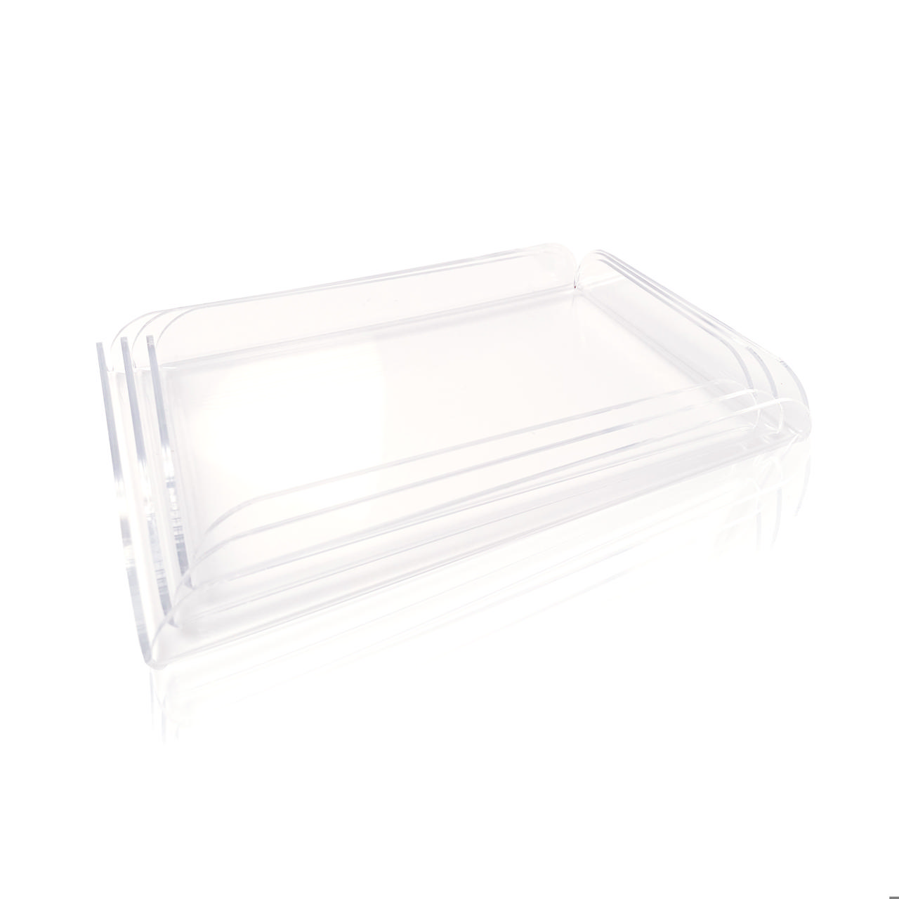 Set of Acrylic Trays, Rectangular