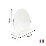 Customisable Acrylic Table Place Card, Round