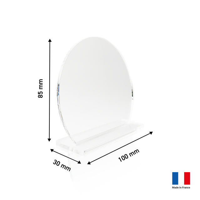 Customisable Acrylic Table Place Card, Round