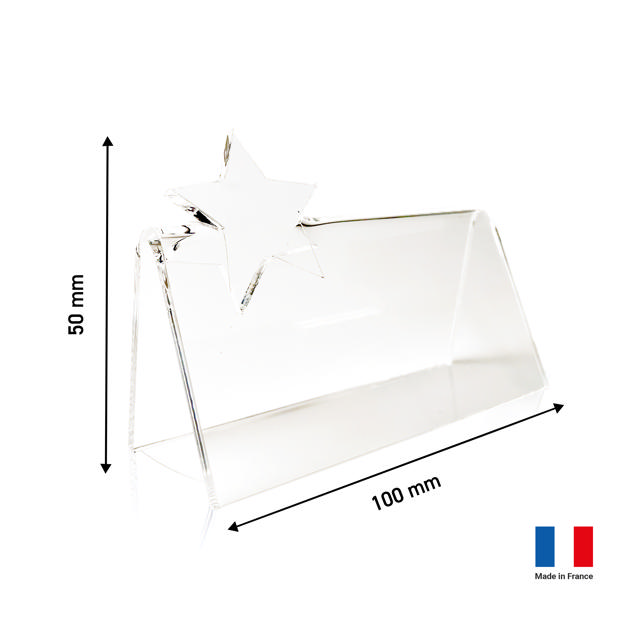 Customisable Acrylic Table Place Card with Star
