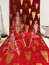 Acrylic Xmas Tree Trio