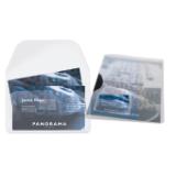 Self-adhesive Business Card Pockets with Flap, 100 pcs.