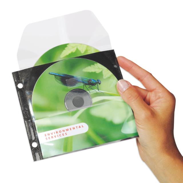 Non-adhesive CD Pockets with Protective Inlay