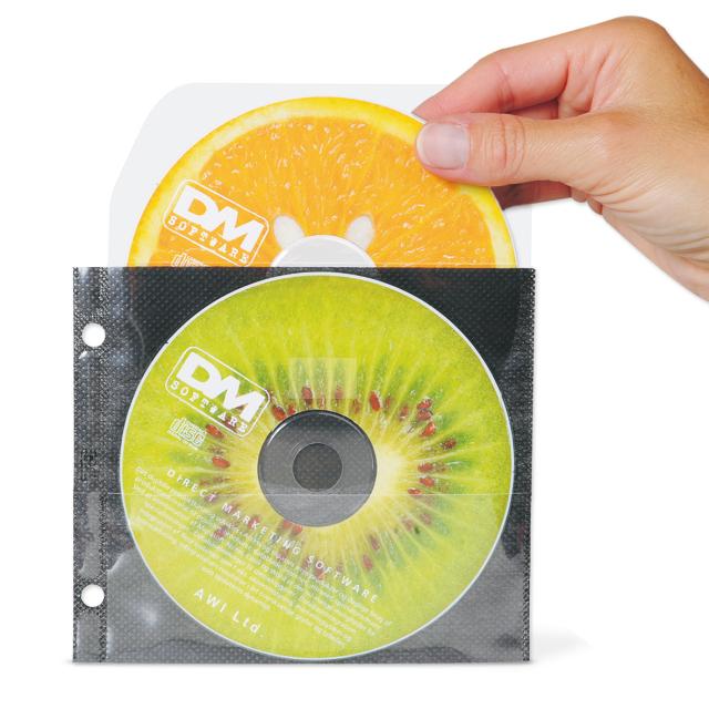 Non-adhesive CD Pockets with Protective Inlay