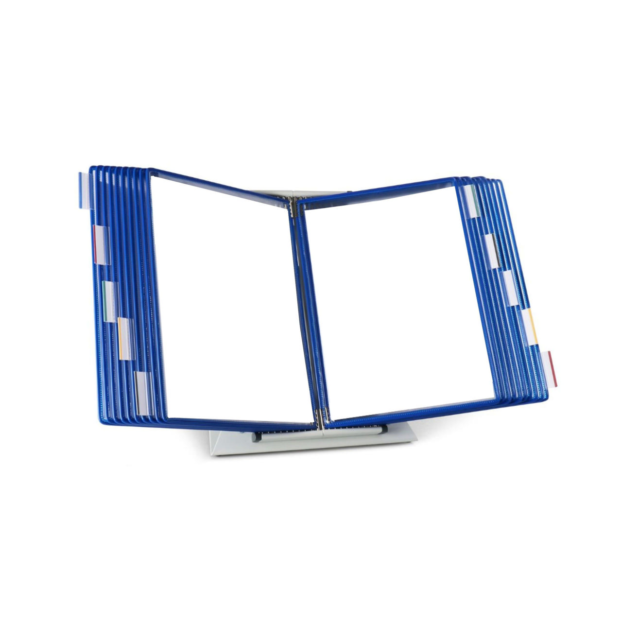 Tarifold Desktop Reference & Display System - 20 Blue Pockets, Letter-Size