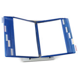 Tarifold Desktop Reference & Display System - 20 Blue Pockets, Letter-Size